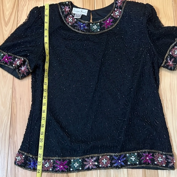 Laurence Kazar vintage sequin women’s top - Picture 4 of 8